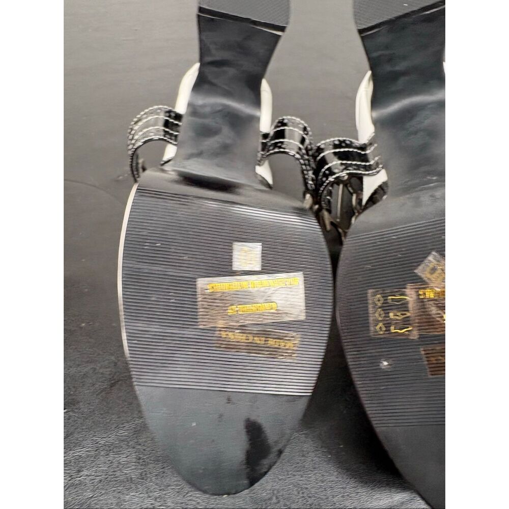 Funtasma patent leather brass knuckle buckle heels size 10 - Picture 12 of 14